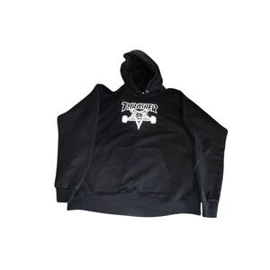 Thrasher Skategoat mens M black hoodie sweatshirt skater Y2K magazine 666